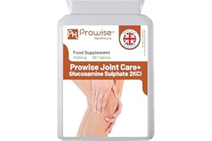 ‎PH PROWISE HEALTHCARE Glucosaminsulfat 2KCL 1500 mg 60 Tabletten I Hochdosiert 2-Monats-Vorrat I Hergestellt in Großbritannien von Prowise Healthcare