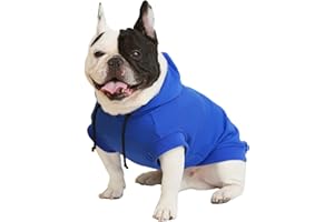 IECOii Sweat à capuche pour chien de taille moyenne - Pour printemps et automne - Bleu