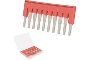 GUETNEU 10 conectores de puente de terminales FBS 10-5, prensa de bloque de terminales de riel DIN, puente externo de bloque de terminales, compatible con puentes externos PT2.5, bloque de terminales de riel