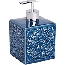 Portaspazzolino WENKO Monaco – Colore Azzurro – Accessorio Bagno In Ceramica
