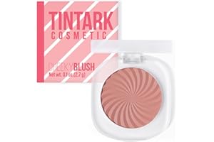 TINTARK Cheeky Blush Palette, Fard in Polvere Make up Viso, Resistente All'acqua e Al Sudore, Lunga Durata, Matte, Adatto a Diversi Gruppi Di Pelle, Talc Free, 2.7g(02)