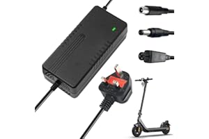 NAVESO Electric Scooter Charger 42V 2A, Electric Bike Charger, Hoverboard Charger for 36V Li-ion Battery, Charger for Self Balancing Scooter E Bike, E Scooter Charger power Adapter 3 pin 1 pin