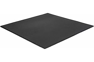 DONATIF Sol en caoutchouc pour salle de sport – Antidérapant, amortissant, insonorisant – Pour home gym et musculation – 50x50, 100x100, 1x1 m – Épaisseurs : 1,5 à 4 cm