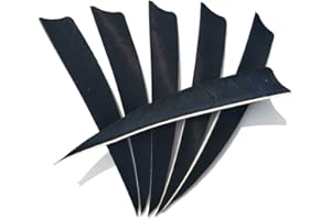 SHARROW 50pcs Archery Arrow Fletchings 5 inch Shield Cut Arrow Feather Right Wing