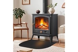 WDKXCN Tapis Anti Feu, Tapis Ignifuge Cheminée 80 x 50 CM, Tapis Poele a Bois, Tapis Résistants à la Chaleur, Tapis Barbecue Sol pour Barbecue, Camping, Soudage, Pelouse