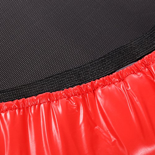 Ancheer Trampolin,Indoortrampolin,Gartentrampolin,Belastbarkeit ca. 100 kg, 6-8 stabile Füße + Sicherheitspolster rundherum,viertel gefaltet,hälfte gefaltet ,nicht gefaltet,Durchmesser Ø ca. 91-137cm - 3