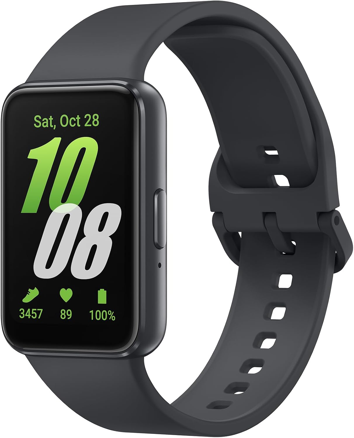 Samsung Galaxy Fit3, Smart Watch, Fitness Tracker, Health Monitoring, Black, 3 Year Extended Warranty (UK Version)