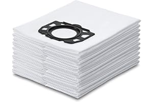 BAKTH 10 Bolsa Aspiradora para Karcher WD4 WD5 WD6 Premium MV4 MV5 MV6, Bolsas de Filtro de Fieltro de Repuesto para Kärcher 2.863-006.0, Accesorios Alternativos para Aspiradores en Seco y Húmedo