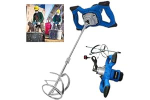 BANAS Heavy Duty 2600W Electric Paddle Plaster Plastering Mortar Paint Mixer 240 Volt Stirrer 6 Gear