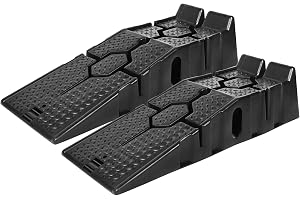 Hengmei Car Ramp Set Plastic Car Ramp up to 2.5 Tonnes Car Driveway Platform Lifting Platform with Overrun Protection