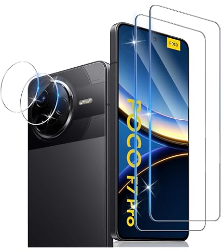 Vanrain Panzerglas Schutzfolie Für Xiaomi POCO F7 – 2x Display + 2x Kameraschutz, 9H Härte, Blasenfreie Montage