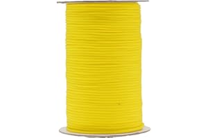 ‎IHKFILAN IHKFILAN Polypropylen Utility Rope Kordelzug Hohl geflochtenes, PP-Seil Barrier Rope Polypro Rope, Flechtleine Tauwerk,Outdoor Seil Knotenfest (3mm x 100 m) Gelb