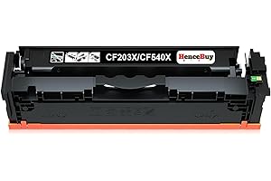 HenceBuy 203X Black Toner Cartridges for HP CF540X Compatible for HP Color Laserjet Pro MFP M281fdw M281fdn M280nw M281cdw M254dw M254nw M254dn M281 M254 (Black, Single Pack)