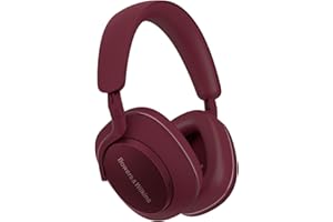 Bowers & Wilkins PX7 S2e słuchawki nauszne z redukcją szumów, bezprzewodowe, adaptacyjne Qualcomm aptX™ i szybkie ładowanie, 30 godzin odtwarzania, sześć wbudowanych mikrofonów, kolor rubinowy