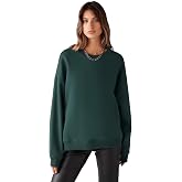 Grimelange Susana Kadın Bisiklet Yaka İ&ccedil;i Polarlı Oversize Fit Basic Sweatshirt