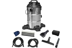 Heissner F638P-00 Aspirateur de boue de bassin en acier inoxydable avec de nombreux accessoires
