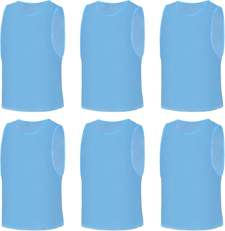 AUYAO Pettorine da Allenamento, Pettorine per Allenamento a Squadre, Casacche Calcio Gilet da Allenamento, Scrimmage Formazione Gilet Sports Bibs, Mesh Scrimmage Gilet Traspirante di Basket Pallavolo