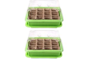 Schramm® Set di 2 serra da 20,5 x 15,5 x 11 cm, per la coltivazione di piante e per 24 vasi