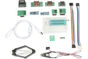 USB Programmer, Asixx USB Universal Programmer for TL866II Plus EEPROM FLASH 8051 AVR MCU GAL PIC with 10 Adapters for WIN 2000/WIN XP/WIN 2003/WIN 2008/WIN VISTA/WIN7/WIN8/WIN10 (32BIit/64Bit)