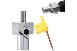 CIMSFCOR Woodworking Chamfer Reamer Tool, 19mm / 20mm T10 Alloy Workbench Dog Hole Chamfer Reamer Tool for Electric Drills Shaping Trimming (20 MM)