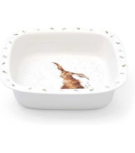 Royal Worcester Wrendale Deigns 16cm Festive Coupe Plate Robin and Bunny Set of 2 Royal Worcester Wrendale Deigns 16cm Festive Coupe Plate Robin and Bunny Set of 2