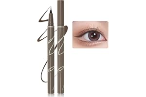 ‎ERINDE Erinde Gray Brown Liquid Eyeliner - High Precision, Flüssiger Grau Ink Eyelinerstift, Professional Wasserfest Eyeliner Pen, Langanhaltend Eye Liner Stift, Schnelltrocknende Koreanisch Augen Makeup