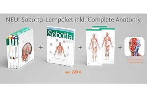 Sobotta Atlas der Anatomie, 3 Bände + Lerntabellen + Poster Collection im Schuber und 6-monatiger Zugang zur Complete Anatomy-App: . (VORKLINIK - Lehrbuch - Urban & Fischer-Verlag)