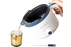 Ksedcon Electric Wax Melter, Candle Wax Melter for Candle Making with Lid, Double Boiler Wax Melting Pot with Pouring Spout (UK Plug)