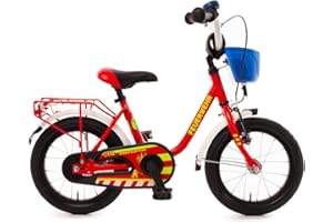 Bachtenkirch Kinderfahrrad 14'' Feuerwehr rot-gelb
