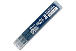 Pilot Frixion Lot de 3 recharges BB Cartouches de remplacement pour) et de remplacement de pièces recharge pour stylo roller Bleu/noir