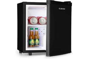 Klarstein Silent Cool Deluxe Edition - Kylskåp, minikyl, kompakt, 2 nivåer, steglös: 4,5-15 ° C, temperaturkontroll, 30 l vol
