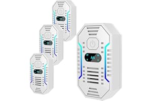 Hazeatte Pack Ultrasonic Pest Repeller, 4Pack Powerful,Powerful Mice Repellent, Insect Repellent Plug In, Effective Pest Control for Rat, Spider, Cockroach, Rodent Etc, Safe for Humans and Pets