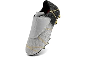 VTASQ Chaussures de Football Garçon Fille Chaussure de Foot Spike Crampons Adolescents Athlétisme Professionnel Entrainement Chaussures de Sport pour Extérieur