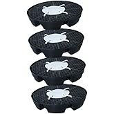 Baoblaze 4 Stücke Pflanzentablettständer, Erhöhtes Pflanzentablett, Selbstbewässernder Pflanzgefäßsockel aus Stoff, Pflanzenw