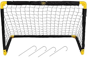 Umbro Cage de Foot - But de Foot Enfant 90 x 59 x 61 cm - Kit Entrainement Football pour Enfants et Adultes - Cage Foot Exterieur et Interieur - Montage Rapide - Noir/Jaune