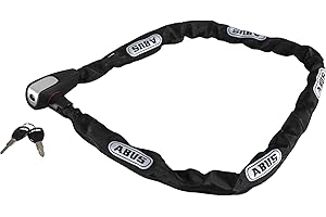 ABUS Cadena antirrobo Catena 6806K, Candado de bicicleta revestido de plástico, Nivel de seguridad 6