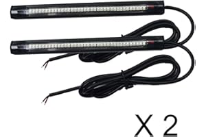 JinXiu 2x15cm 36led pvc strip Universal Motorcycle Bike Amber LED Turn Signal Indicator Blinker Light 12v