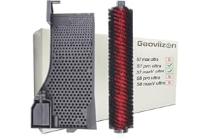 ‎GEOVIIZON Geoviizon Wartungsbürste & Wasserfilter Assembly Zubehör Kompatibel mit Roborock S7 Pro Ultra, S7 Maxv Ultra Vollständig automatische Empty Wash Fill Dock (für S7 Pro Ultra, S7 Maxv Ultra)