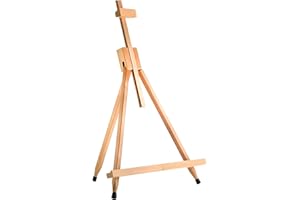 QUICKDRAW Adjustable Wooden Tabletop Easel – 79cm Beechwood Desk Easel for Painting, Drawing, and Art Display – Portable and Foldable Artist Easel Stand