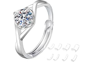 DMKOHI 8 niewidocznych regulatorów rozmiaru pierścionków, redukcja do luźnych pierścionków, redukcja do wszystkich pierścionków, do mniejszych pierścionków, regulacja rozmiaru pierścionka, wkładka do