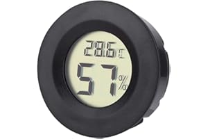 Atyhao Humidificador Medidores de Humedad, Mini Higrómetro Termómetro Digital LCD Monitor para Humidificadores Deshumidificadores Invernadero Sótano Bebé Fahrenheit o Celsius