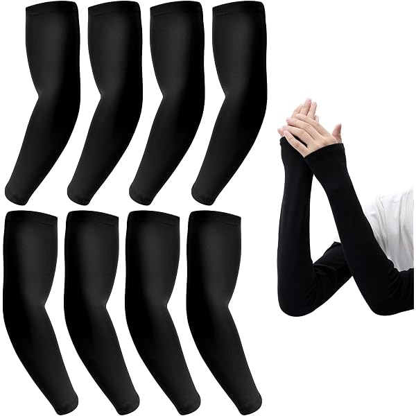 Lot De 6 Paires Manchettes Protection Solaire Bras - Manches Anti-UV Pour Femmes Et Hommes
