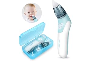 ‎WADEO WADEO Baby nasensauger elektrisch Nasal Aspirator Lebensmittelqualität Weiches Silikon Waschbar Wiederverwendbar Schnell den Nasenschleim des Babys entfernen Nasensauger für Kinder