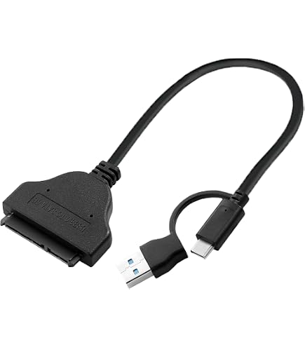 USB 3.0 to SATA 22Pin Adapter Cable HDD SSD External Hard Drive Converter Wire e