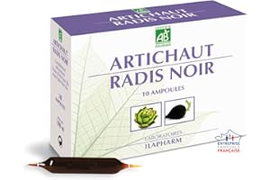 Laboratoires Ilapharm - ARTICHAUT RADIS NOIR BIO - Détox-Draineur - Boîte de 10 ampoules