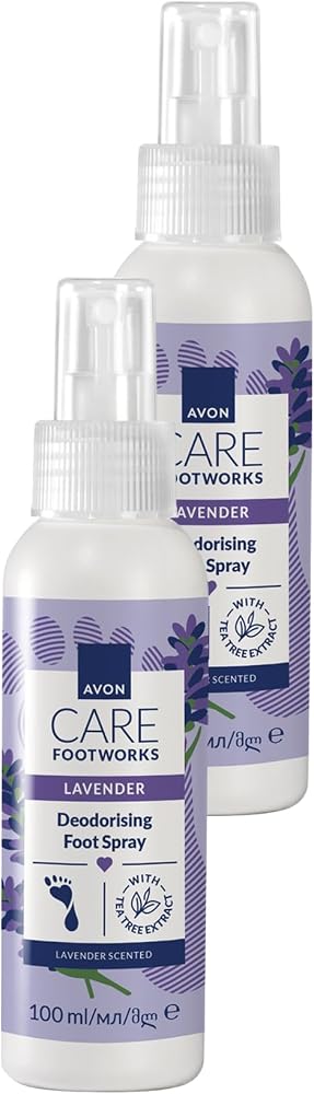 AVON Footworks Lavanta Özlü Koku Önleyici Ayak Spreyi 100ml İkili Paket