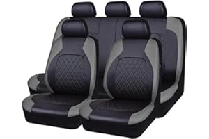 HODGON Voiture Ensembles De Housses Siège pour Dacia Sandero Stepway 3.GEN 2.Gen 2012 2013 2014 2015 2016 2017 2018 2019 2020 2021 2022 2023, Confortables Respirant Interieu Accessoire,C