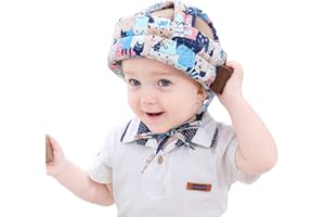 AIDIER Casque de Marche pour Tout-Petit Protecteur de Tête pour La Marche de Bébé Chapeau de Protection de La Tête de Sécurité No Bumps Casquette de Coussin de Tête Casque de Sécurité Respirant pour Enfants