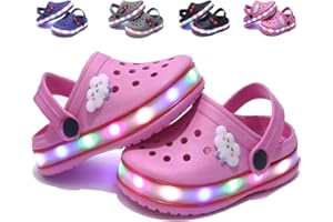 VIYEAR Kinder Jungen Mädchen LED Clogs Süße leichte Sommer Hausschuhe Garden Beach Sandalen