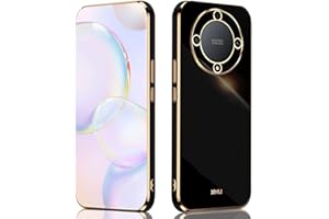 ILING Funda para Honor Magic 5 Lite 5G (Magic5 Lite), Silicona Coloreada Case, Estuche Ultrafino Anti-caída para Niña, Caja para Proteger la Cámara (Negro)